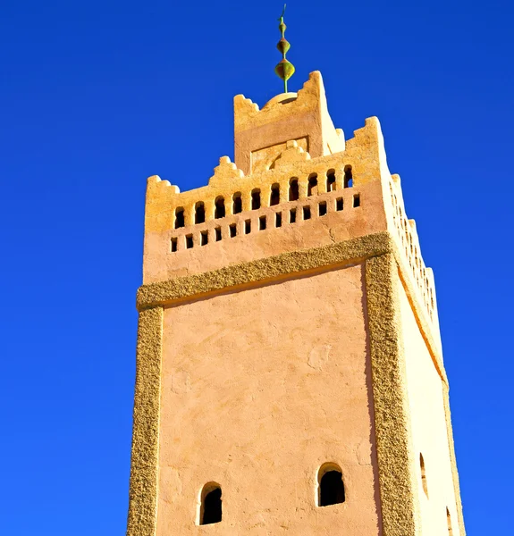 Muslimska symbolen historia i Marocko Afrika minaret religio — Stockfoto