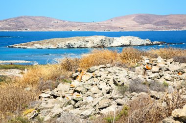 delos tapınakta Yunanistan historycal sitesi