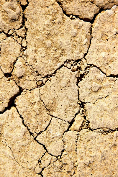 Sabbia secca marrone nel deserto del sahara erosione del Marocco e astenersi — Foto Stock