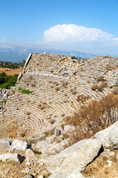 Rovine della collina in Asia tacchino selge vecchio — Foto Stock