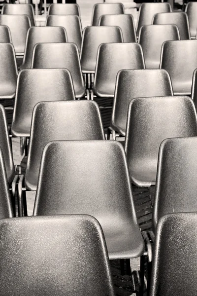 Empty seat in italy europe background black  texture — Stock Photo, Image