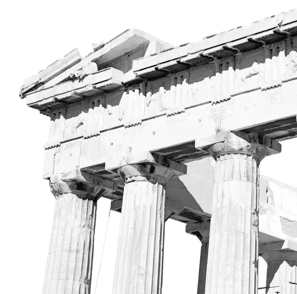 Historical   athens in greece the old architecture and historica — Stock Photo, Image