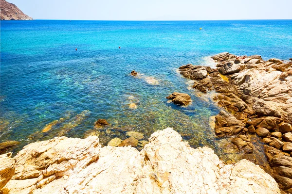 In greece   island beach blue   sky — Stock Photo, Image