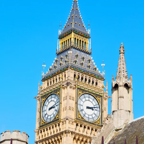 Londra Big Ben e storica vecchia costruzione Inghilterra invecchiato cit — Foto Stock