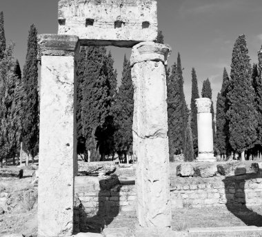 ve Roma Tapınağı geçmiş pamukkale eski İnşaat olarak