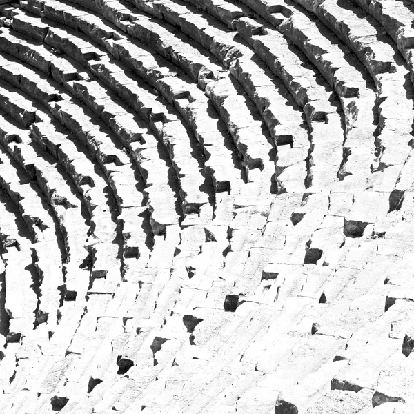 Na Europa do peru myra o teatro antigo textura abstrata de ste — Fotografia de Stock
