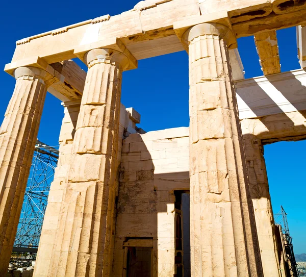 Athens in greece the old architecture and historical place part — Stock Photo, Image