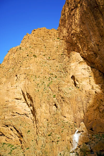 In todra africa marocco atlas dry mountain — Stockfoto