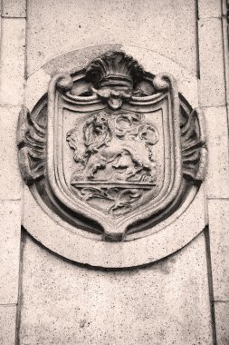 Mermer ve heykeli eski Londra İngiltere'de