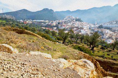 eski şehir Fas Afrika arazi evinizde ve peyzaj Vadisi