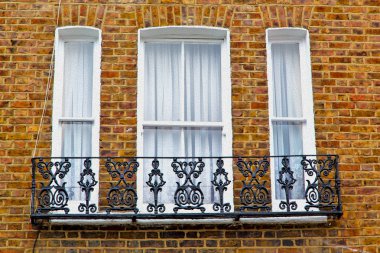 Londra'daki Notting hill alan İngiltere'de eski banliyö ve tuğla