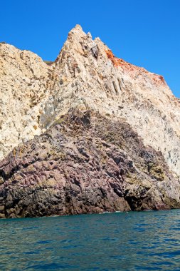 Tekne deniz ve gökyüzü Avrupa'dan