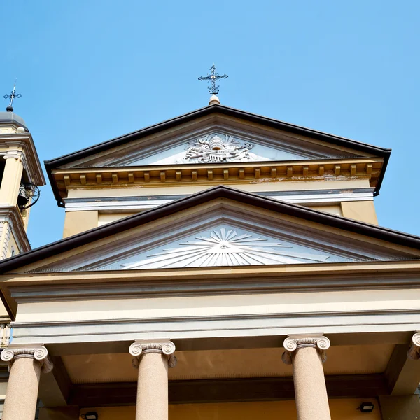 Column old architecture in italy europe milan religion       and — Stock Photo, Image