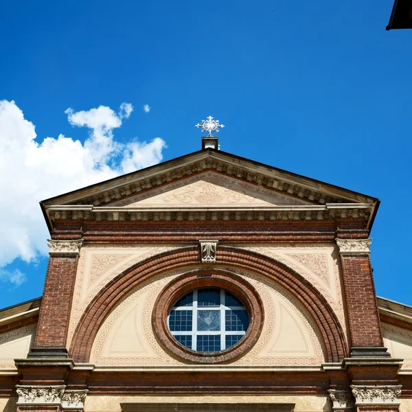 Column old architecture in italy europe milan religion       and — Stock Photo, Image