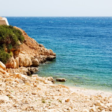 Asya thurkey antalya Likya'nın yolu su kayalar ve gökyüzü n yakınındaki