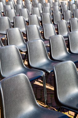 siyah arka plan doku boş koltuk