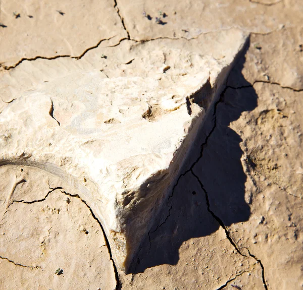 Bruin droog zand in de sahara woestijn Marokko Afrika erosie en abstr — Stockfoto