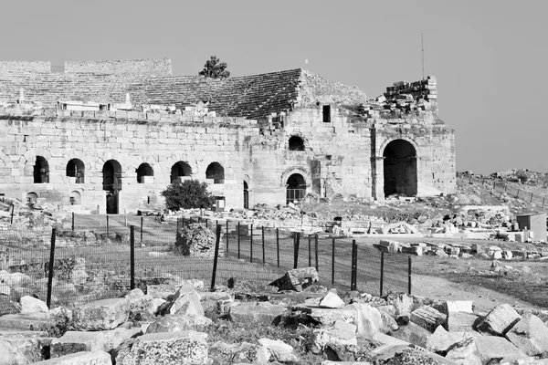 아시아 터키 열 역사 파묵칼레 오래 된 건설 — 스톡 사진