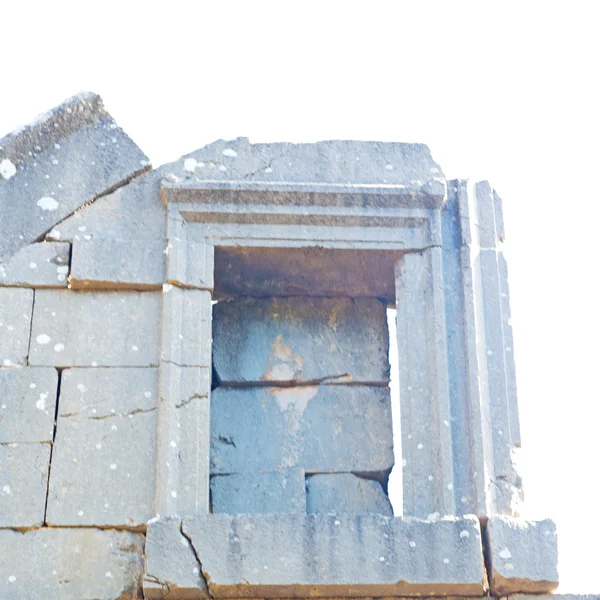 Anatolië erfgoed ruïnes van de heuvel in Azië Turkije termesso — Stockfoto