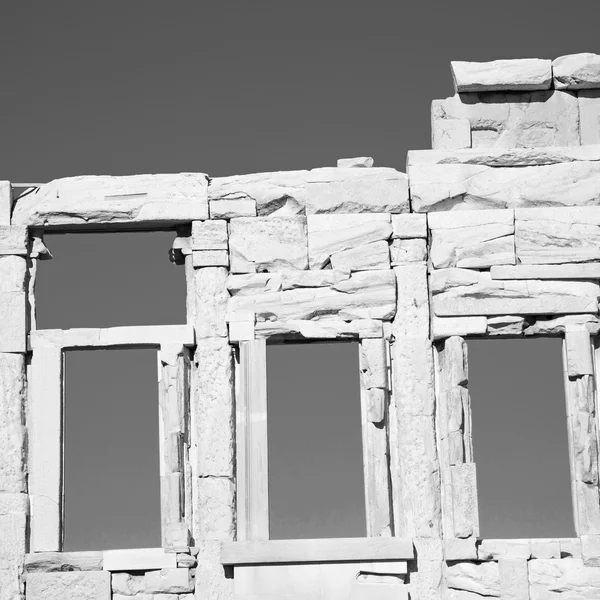 Parthenon a historické Athény v Řecku staré architektuře — Stock fotografie