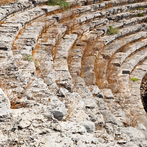 アテネ古い列のブッシュ石建設アジア — ストック写真