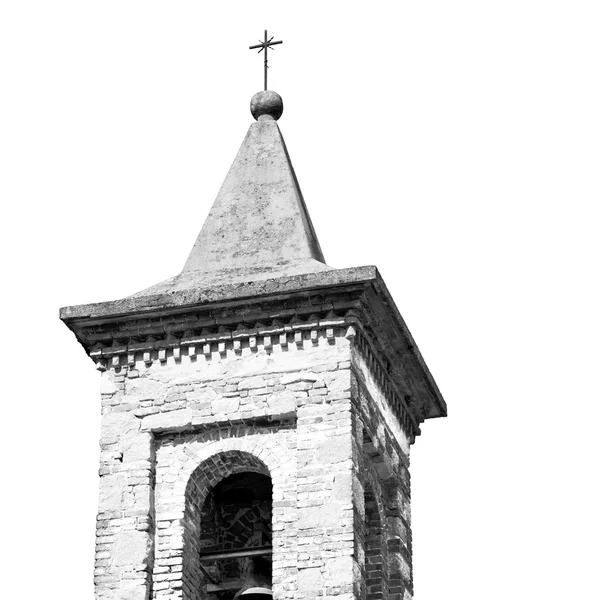Bâtiment tour de l'horloge en Italie europe vieille pierre et cloche — Photo