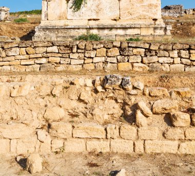 ve Roma Tapınağı geçmiş pamukkale eski İnşaat olarak