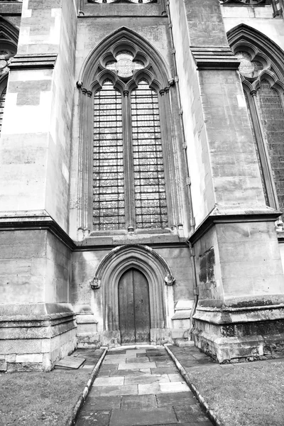 Weinstmister abbey in london alte kirchentür und marmor antik — Stockfoto