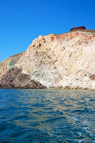 Du bateau mer et ciel dans la mer Méditerranée — Photo