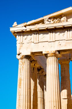 Akropolis ve tarihi Atina mimari yerler 