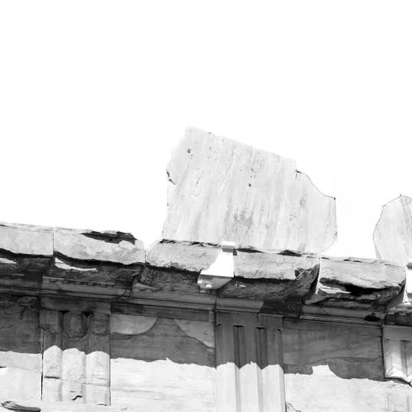 Athens acrópolis e histórico en Grecia el viejo arquitecto —  Fotos de Stock