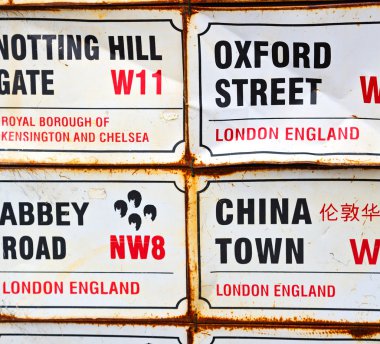  simge sinyal street Londra İngiltere'de  
