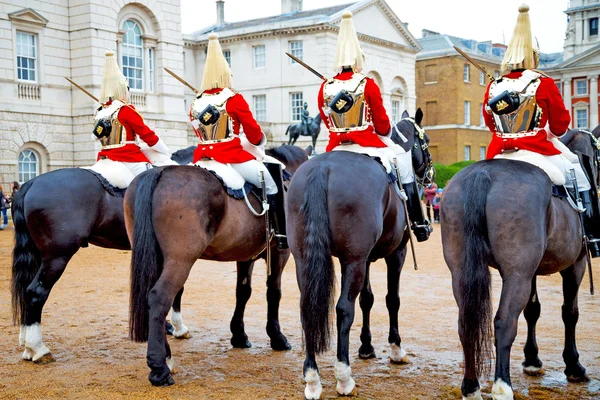 Für die Königin in london england kavallerie — Stockfoto