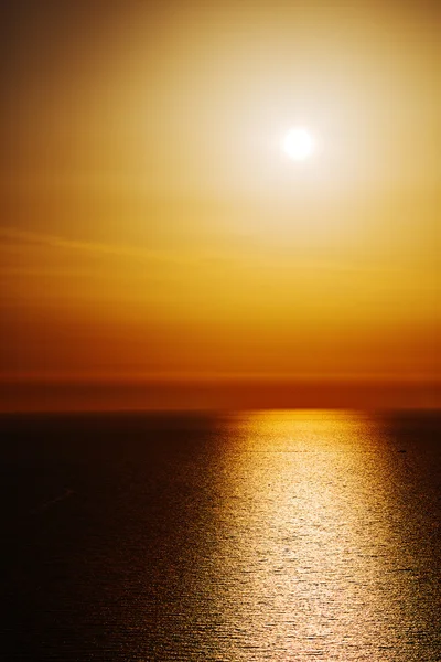 I santorini Grekland solnedgång och sky Medelhavet röda havet — Stockfoto