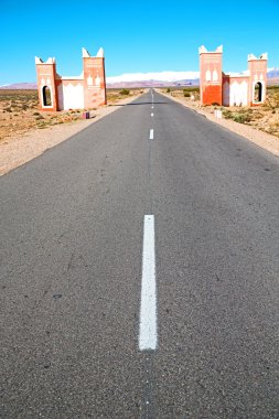 kapı gorge Fas Afrika ve Köyü
