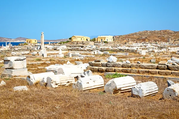 Célèbre dans delos grec historycal et site — Photo