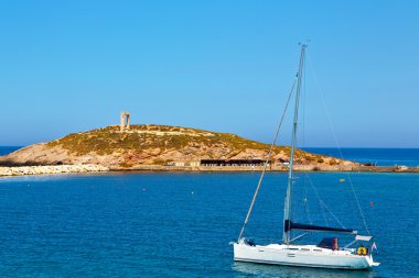 Akdeniz deniz gökyüzü Yunanistan'dan köpük