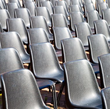 İtalya Avrupa'nın boş koltuk arka plan siyah doku