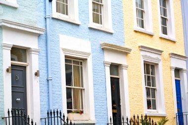 Londra liliac duvar Notting alanında  