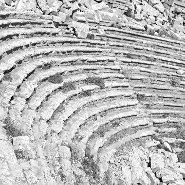  Türkiye'nin Avrupa termessos içinde eski tiyatro soyut t kırık