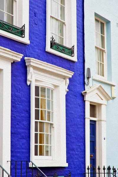 Notting Hill in London England alte Vorstadt und antike Mauer — Stockfoto