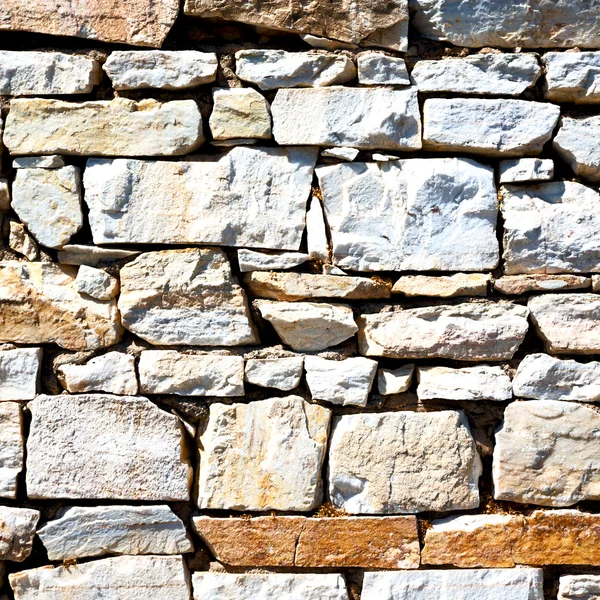 ギリシャひびの入った古い壁とテクスチャ マテリア ステップ レンガ — ストック写真
