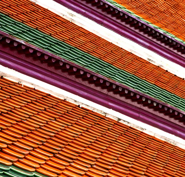 Tailandia colores cruzados abstractos Asia y cielo —  Fotos de Stock