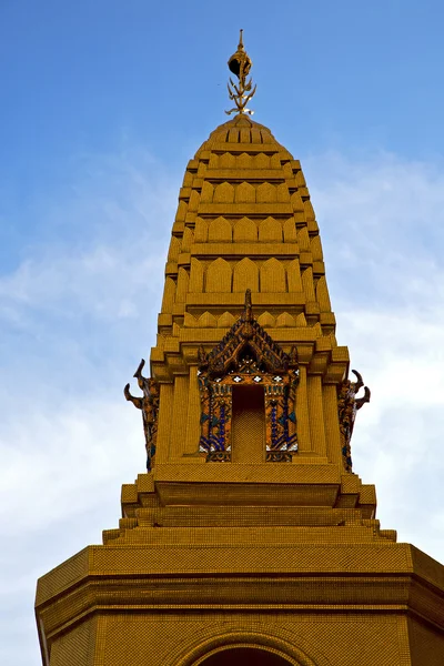 Asie Thajsko bangkok s barvami střešní wat mozaika — Stock fotografie