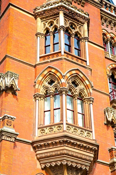 Stará architektura v Londýně vnější zdi — Stock fotografie