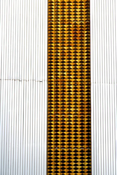 Abstract the metal gold shadow angle thThailand bangkok — стоковое фото