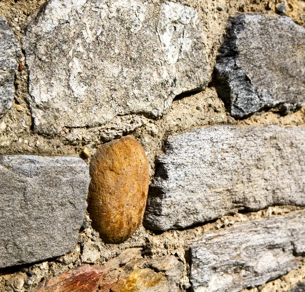 Brick in  arsago seprio  street lombardy italy  varese — Stock Photo, Image