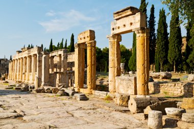  Anadolu pamukkale eski Roma Tapınağı 