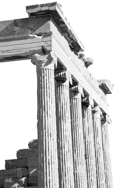 Ακρόπολη και το ιστορικό της Αθήνας στην Ελλάδα το παλιό architectur — Φωτογραφία Αρχείου