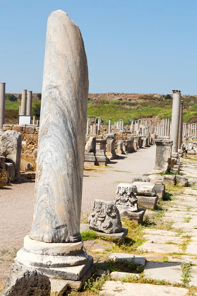 Perge régi építési Ázsiában Törökország a — Stock Fotó